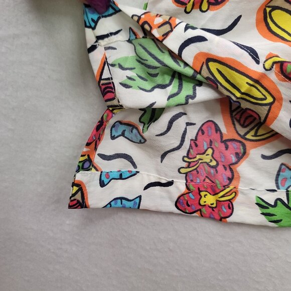90s Deadstock Dockers By Levis Sugar Shack Short Slv Button Tropical Fruit Shirt - Picture 8 of 11